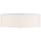 Access Lighting Mid Town, LED Flush Mount, Brushed Steel Finish, Fabric 64063LEDDLP-BS/WH - alternate 2